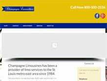 Tablet Screenshot of champagnelimos.com